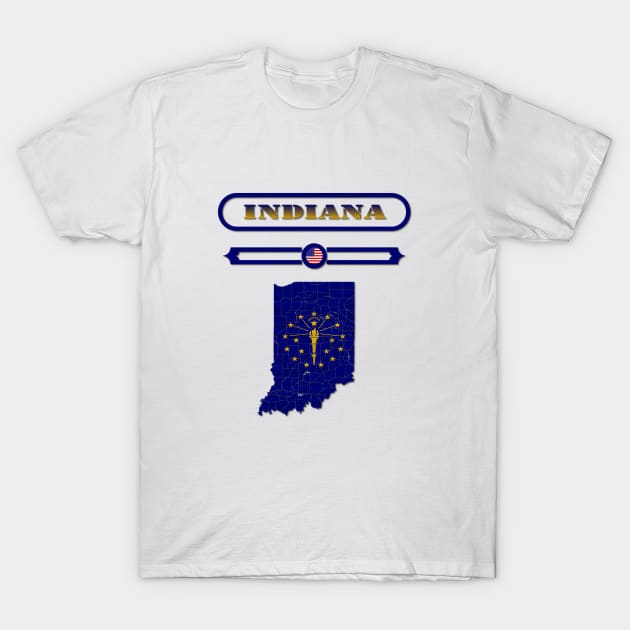 INDIANA STATE, UNITED STATES, USA. SAMER BRASIL T-Shirt by Samer Brasil